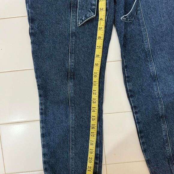 Sezane Women's Blue and Navy Jeans - Picture 4 of 8